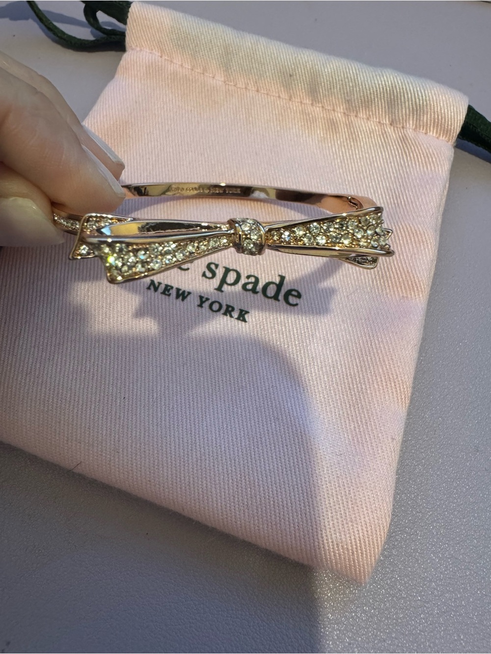 Kate Spade Bow Bracelet with Crystals